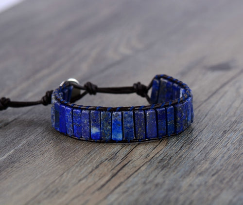 Bracelet d'expression en lapiz lazuli
