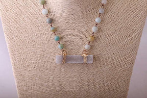 Collier pureté en amazonite
