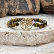 Charger l&#39;image dans la galerie, Bracelet Zen en oeil de tigre