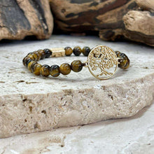 Charger l&#39;image dans la galerie, Bracelet Zen en oeil de tigre