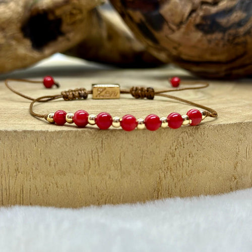 Bracelet en corail rouge