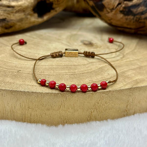 Bracelet en corail rouge