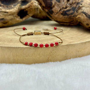 Bracelet en corail rouge