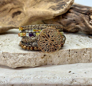 Bracelet solaire en jaspe