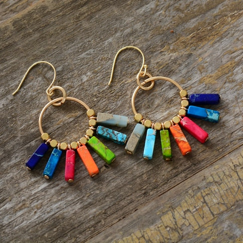 Boucles d'oreilles ouverture des chakras