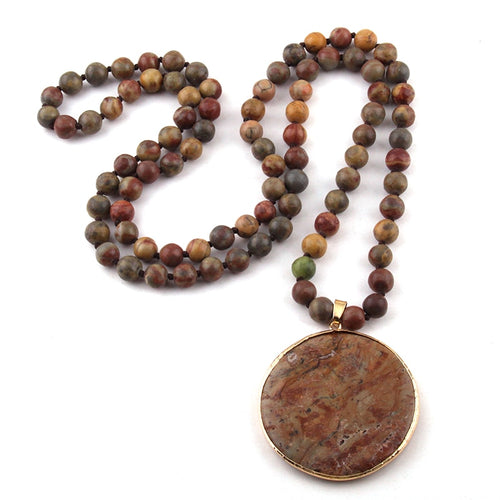 Collier Bohème en Jaspe
