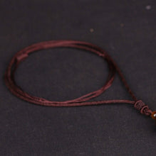 Charger l&#39;image dans la galerie, Collier protection en oeil de tigre rouge